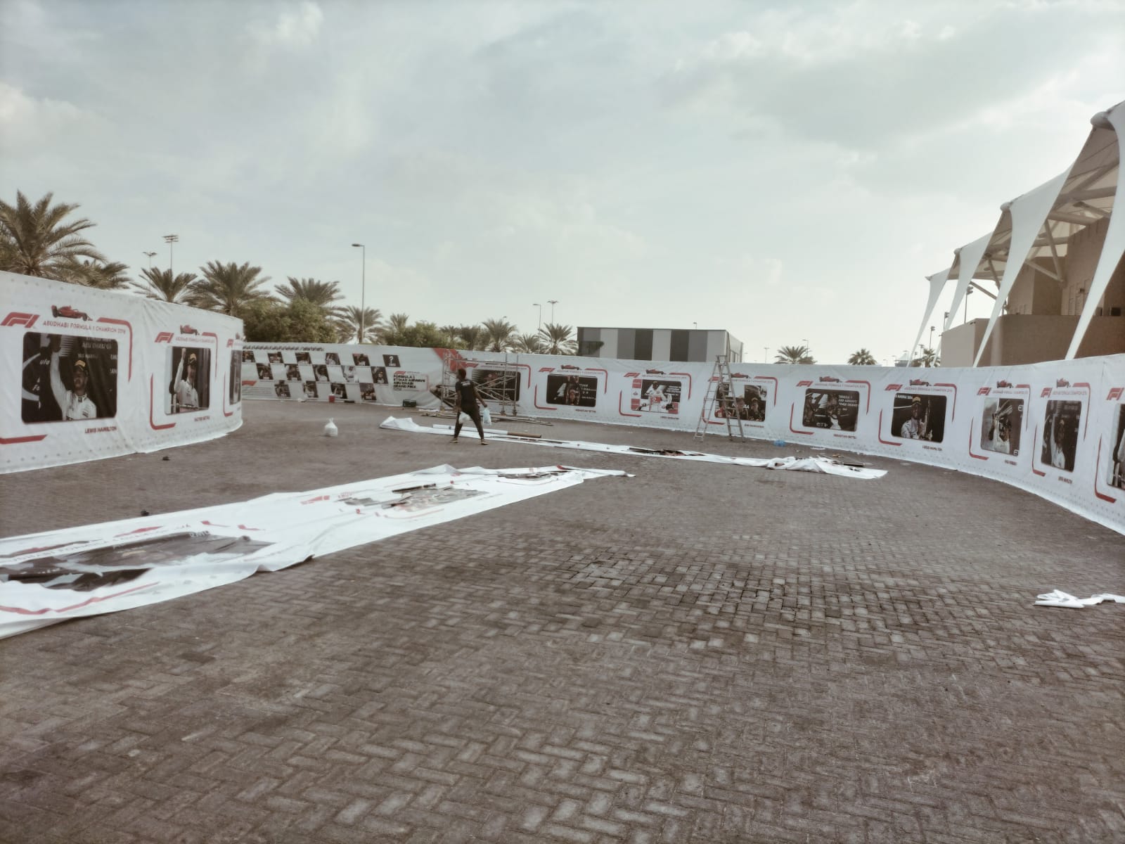 Hoarding Service Yas Marina Circuit Event Hoarding by Abu Dhabi Signage Experts