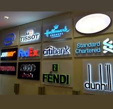 3D sign board modern design installed in Abu Dhabi